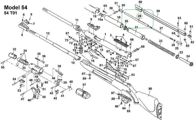 Diana Airguns - Esquemas Explodidos | Esquemas de Pecas ... diana model 34 parts diagram 